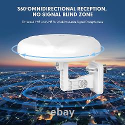 1Byone Outdoor TV Antenna 360° Omni-Directional Reception Long 100+ Miles Range