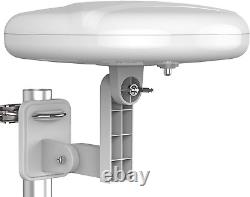 1Byone Outdoor TV Antenna 360° Omni-Directional Reception Long 100+ White