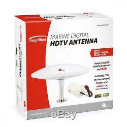 1byone Amplified Marine Antenna with Omni-directional 360° Reception, 70