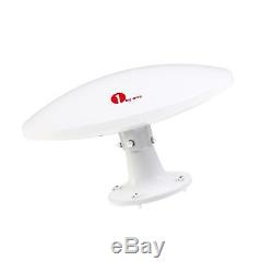 1byone Amplified RV Antenna with Omni-directional 360 Reception, 70 Miles Out