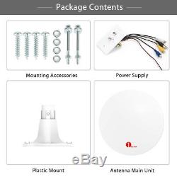 1byone Amplified RV Antenna with Omni-directional 360° Reception, Waterproof