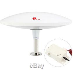 1byone Omni-directional Amplified Outdoor HDTV antenna Marine Antenna 70 Miles
