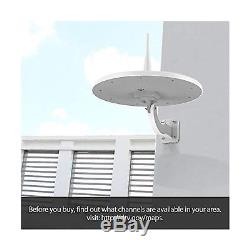 1byone Outdoor HDTV Antenna with Omni-Directional 720 Degree Reception, 85 Mi