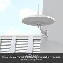 1byone Outdoor HDTV Antenna with Omni-directional 720 Degree Reception, 85