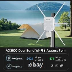 3000Mbps WiFi Range Extender Outdoor WiFi 6 Gigabit Access Point Dual Band PoE