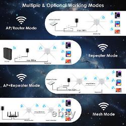 3000Mbps WiFi Range Extender Outdoor WiFi 6 Gigabit Access Point Dual Band PoE