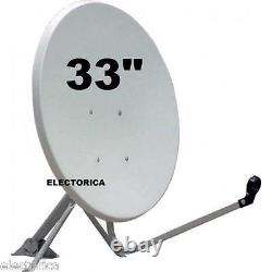 33 High Quality Ku-band Satellite Dish Antenna + Linear Fta 10.75 Lnb 97 30 36