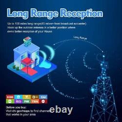 360° Omni-Directional Reception Long 100+ Miles Range Enhance VHF UHF 4K