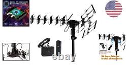 360° Omnidirectional Amplified Outdoor TV Antenna Supports 4K 1080P UHF VHF