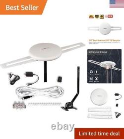 360° Omnidirectional HDTV Antenna 150 Mile Range Supports 4TVs Installa