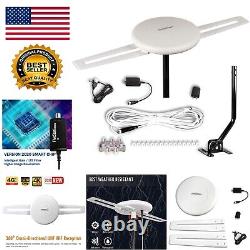 360° Omnidirectional Outdoor HDTV Antenna 150-Mile Range, Supports 4 TVs