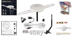 360° Omnidirectional TV Antenna 150 Miles Range for Crystal Clear 4K Reception