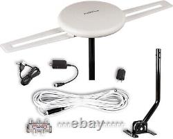 360° Omnidirectional TV Antenna 150 Miles Range for Crystal Clear 4K Reception