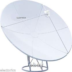 7.8 FT 240CM Prime FOCUS SOLID METAL C/ KU BAND SATELLITE DISH ANTENNA 2.4 Meter