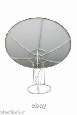 7.8 FT 240CM Prime FOCUS SOLID METAL C/ KU BAND SATELLITE DISH ANTENNA 2.4 Meter