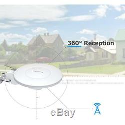 70 Miles Digital HDTV Antenna 360 Degree Omni-directional Reception Outdoor/ 33