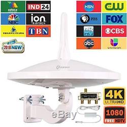 720° Dual-Omni Directional Extremely High Reception Outdoor TV Antenna for Mu
