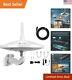 720° Dual Omni-directional Outdoor Hdtv Antenna 4k Uhd Ready, 33ft Coax Cable