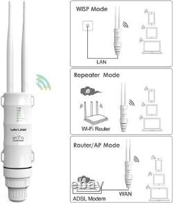 AC600 Outdoor WiFi Extender Dual-Band Long Range Signal Booster, Weatherproof