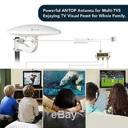 ANTOP 360° Omni-Directional Amplified Outdoor HDTV (360°UFO TV Antenna)