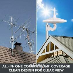 ANTOP 720°Dual-Omni-Directional Outdoor HDTV Antenna Enhanced VHF/UHF Reception