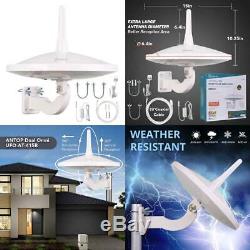 ANTOP 720° Dual-Omni Reception UFO Outdoor HDTV Antenna 65 Mile Range with