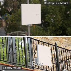 ANTOP Amplified Outdoor Antenna with Omni-directional 360 Degree Reception