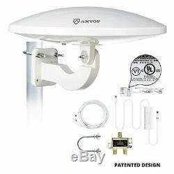 ANTOP OUTDOOR ANTENNA UFO OMNI DIRECTIONAL FOR TV RV HDTV 65 MILE for 2 TVs