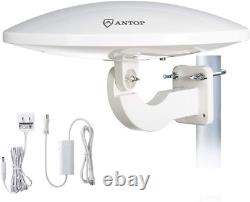 ANTOP UFO 360° Omni-Directional Outdoor HDTV Antenna 65 Miles Range with Smartpa