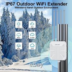 AX1800 WiFi 6 Outdoor WiFi Repeater Dual Band Signal Booster Amplifier withPOE