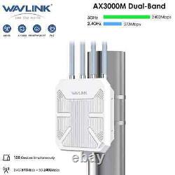 AX3000 Outdoor Router WiFi 6 Gigabit Dual Band IP67 Weathproof up to 128 Devices