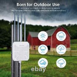 AX3000 Outdoor Router WiFi 6 Gigabit Dual Band IP67 Weathproof up to 128 Devices