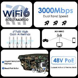 AX3000 WiFi 6 Range Extender Wireless Repeater Outdoor 360-Degree Full Coverage