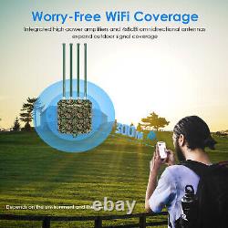 AX3000 WiFi6 Range Extender Dual Band Gigabit Repeater Outdoor AP Wider Cover