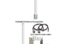 Altelix 2.4 GHz 15 dBi WiFi 2 Port MIMO Omni Antenna for Ubiquiti RocketM2, M
