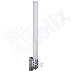 Altelix 2.4GHz 5GHz 11dBi Dual Band Dual Polarity WiFi 4x MIMO Omni Base Antenna