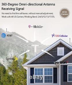 Amazboost A0 Omni Cell Phone Signal Booster Verizon AT&T 5G 4G LTE Multi-Band