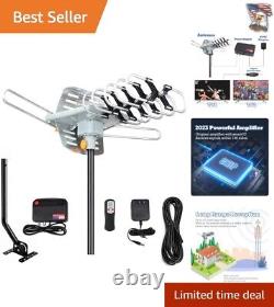 Amplified Digital TV Antenna with Remote Support 150 Miles Range, 4K 1080p