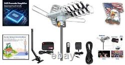 Amplified Digital TV Antenna with Remote Support 150 Miles Range, 4K 1080p