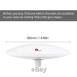 Amplified TV Antennas Marine With Omni-directional 360 Reception, 70 Miles HDTV