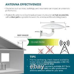 Antop Antenna AT-414BC5 UFO Smartpass Outdoor/RV Amplified HDTV Antenna