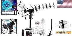 Boost Signal with 200-Mile Outdoor HDTV Antenna + Installation Kit Included