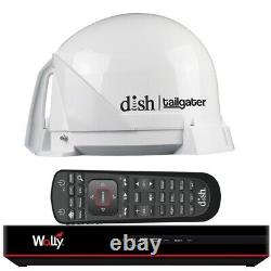 DISH Tailgater Satellite TV Antenna Bundle withWally HD Boats Rv Direct Tv
