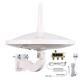 Dual-omni Directional Outdoor Tv Antenna For Multiple Tvs, 55/65 Mile Range, Hd