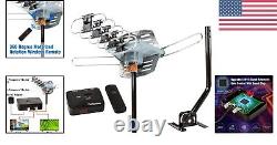 Enhanced 150 Miles Outdoor TV Antenna Weather Resistant with Easy Installation