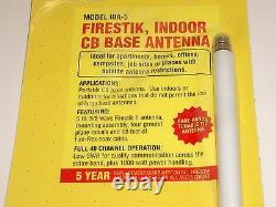Firestik IBA5 5Ft White Tuneable Tip Indoor Portable CB Base Station Antenna