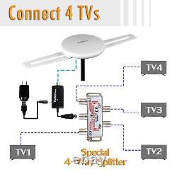 Five Star HDTV Antenna 360° Omnidirectional Amplified Outdoor TV Antenna up to 1