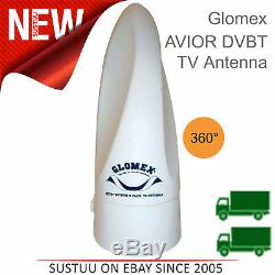 Glomex VT300 AVIOR OMNI Directional DVB-T2 TV & Radio AntennaFor Boat & Caravan