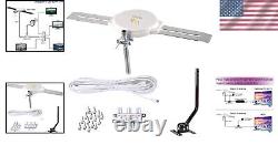 HD-8008 Outdoor Omni-Directional Antenna 125 Miles, Easy Setup & 4K/1080P