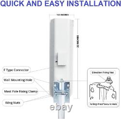 HD Free TV Unlimited Antenna and RG6 Cabling, Over Air Digital HDTV Indoor Outdoo